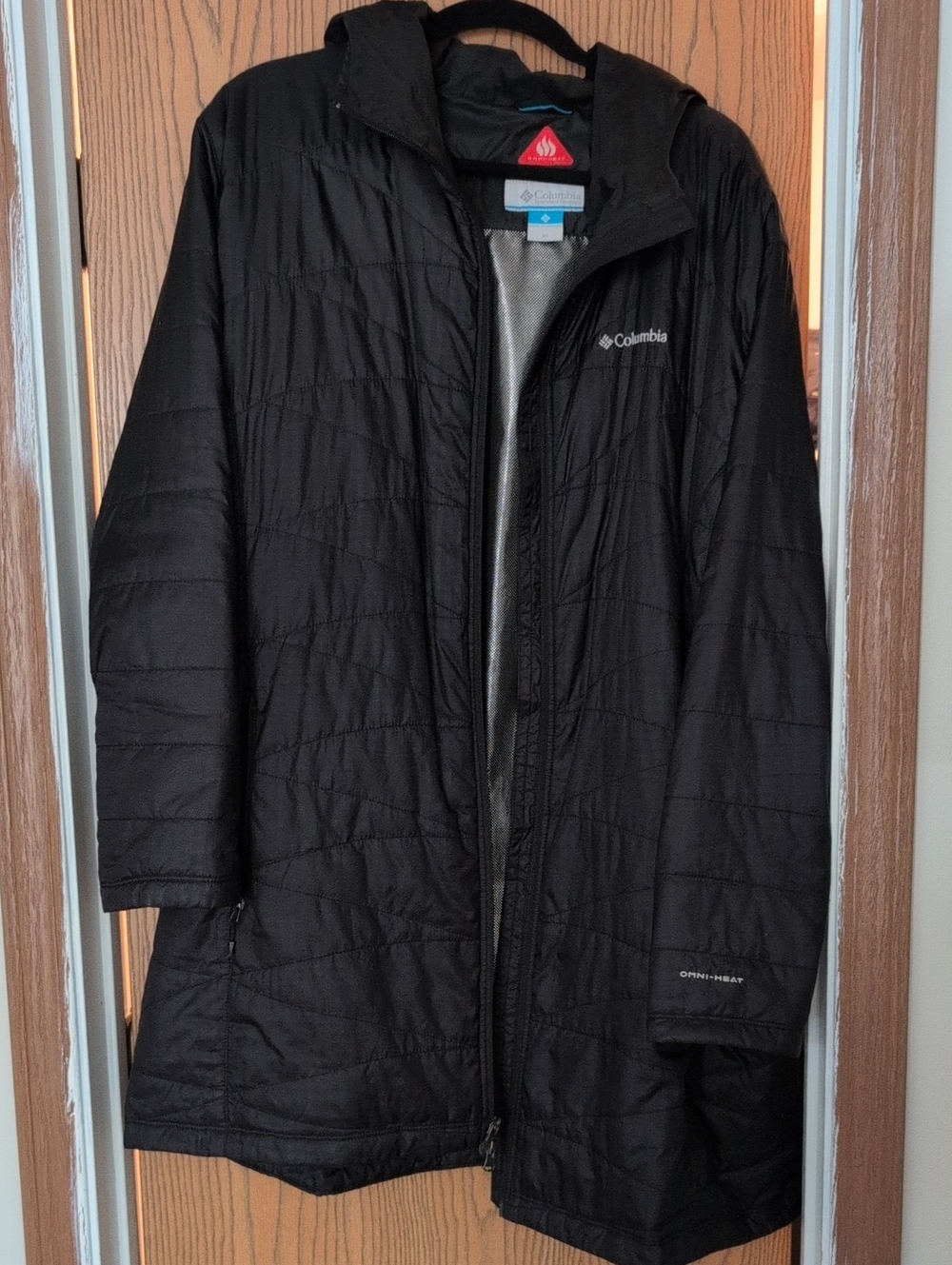 Columbia Women’s Black Omni-Heat Hooded Puffer Coat